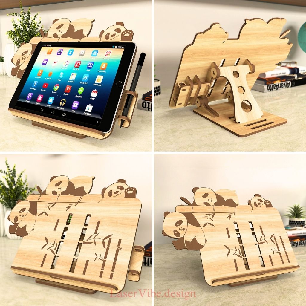 Giá đỡ máy tính bảng hình gấu trúc